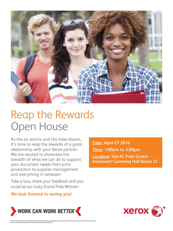 Reap the Rewards Open House Faculty of Agriculture Dalhousie University